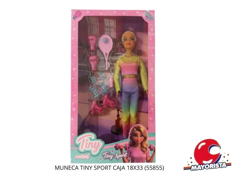 MUNECA TINY SPORT CAJA 18X33 (55855) KADA