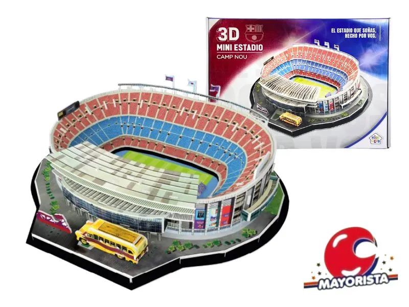 [7751079247140] ROMPECABEZAS 100PCS 3D CAMP NOU BARCELONA 40X37 (57228) KADA