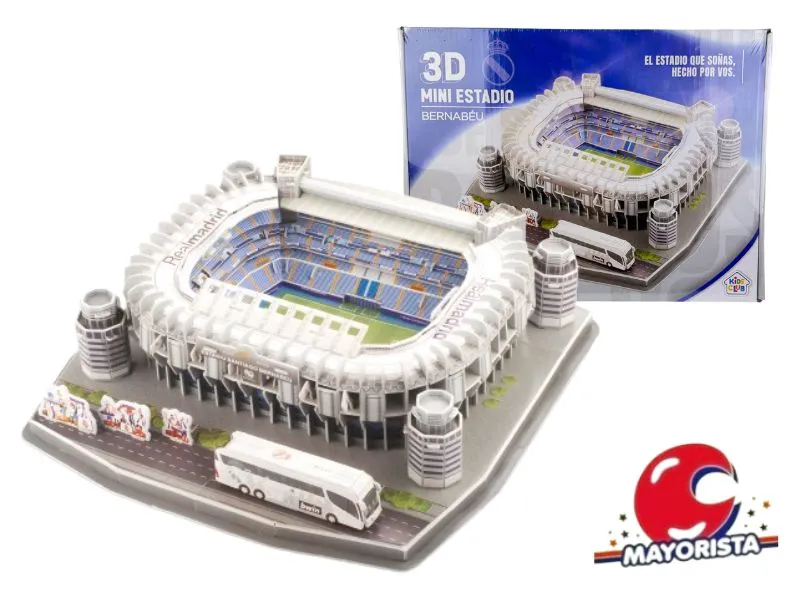 [7751079247157] ROMPECABEZAS 160PCS 3D BERNABEU REAL MADRID 35X34 (57229) KADA