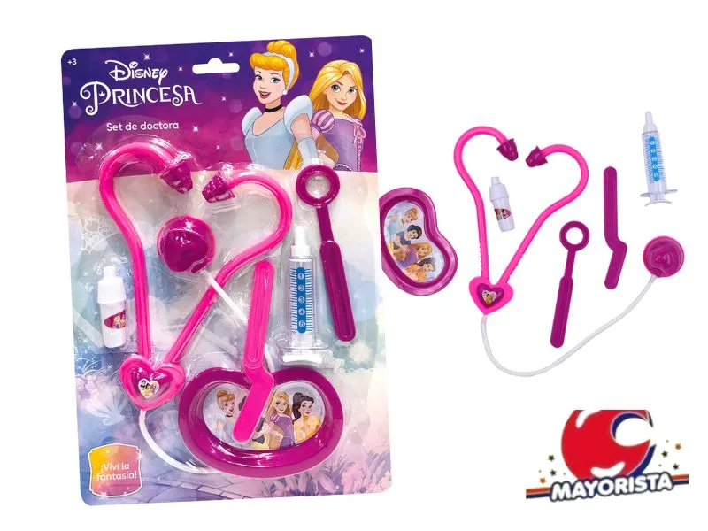 [7450077124438] SET DE DOCTOR 6 PCS PRINCESAS BLISTER 31X21 (52912) KADA