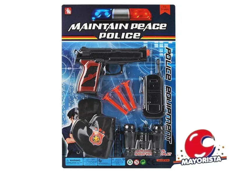 SET DE POLICIA 7 PCS BLISTER 38X26 (52453) KADA