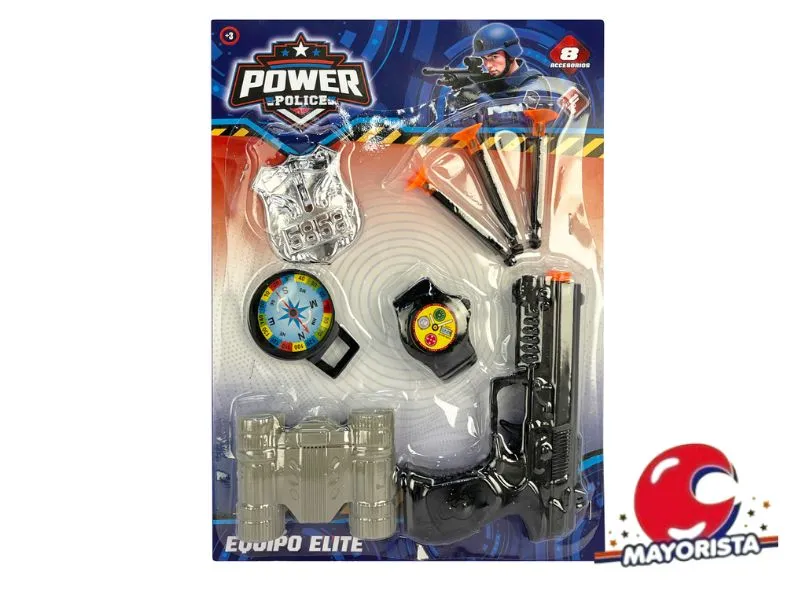 SET DE POLICIA 8 PCS BLISTER 28X21 (50757) KADA