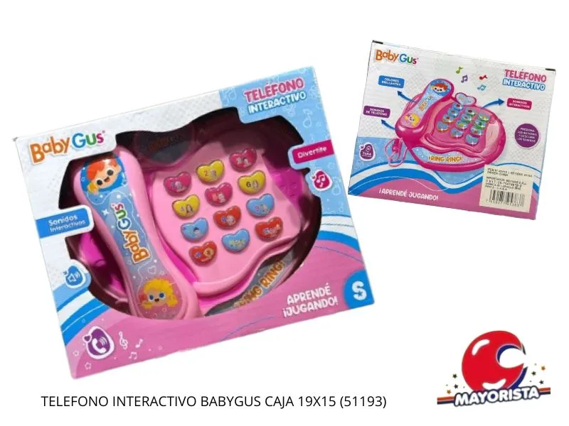 TELEFONO INTERACTIVO BABYGUS CAJA 19X15 (51193) KADA