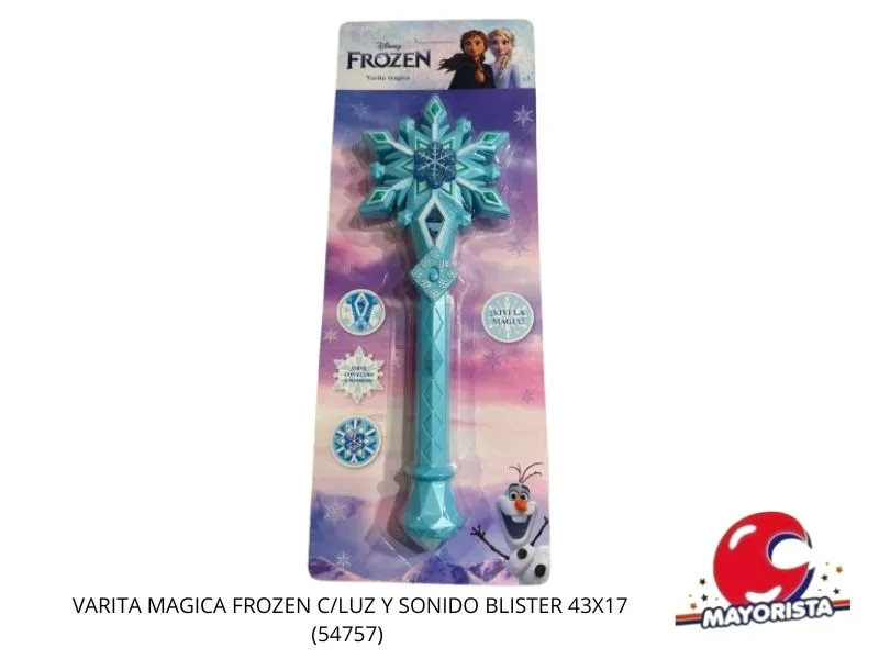 VARITA MAGICA FROZEN C/LUZ Y SONIDO BLISTER 43X17 (54757) KADA