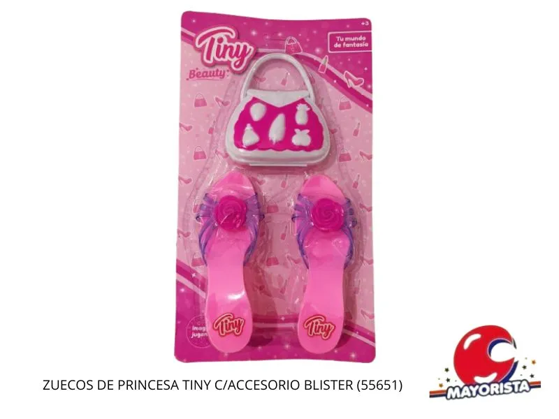 [7450077086804] ZUECOS DE PRINCESA TINY C/ACCESORIO BLISTER (55651) KADA