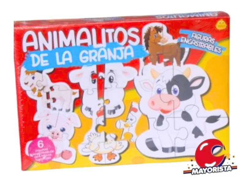 [7798114531505] ROMPECABEZAS 4 PCS ANIMALES DE GRANJA (150Y) YUYU