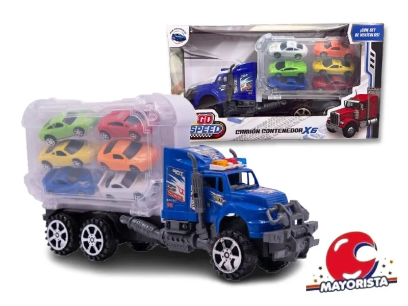 [7450077098692] CAMION CON 6 AUTITOS GO SPEED CAJA 34X19 (54426) KADA