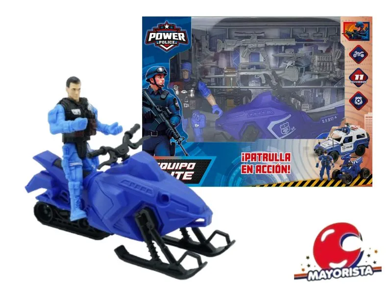 [7453105002845] SET DE POLICIA + MOTO EN CAJA 23X17 (55547) KADA