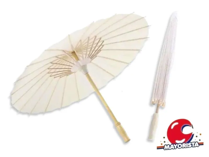 SOMBRILLA PARAGUAS PAPEL DE ARROZ 60 CM (YJ0887) YJ IMPORT