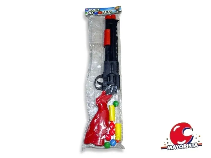 ESCOPETA LANZA DARDOS Y PELOTITAS BOLSA 55CM (SD25385) BERKMA
