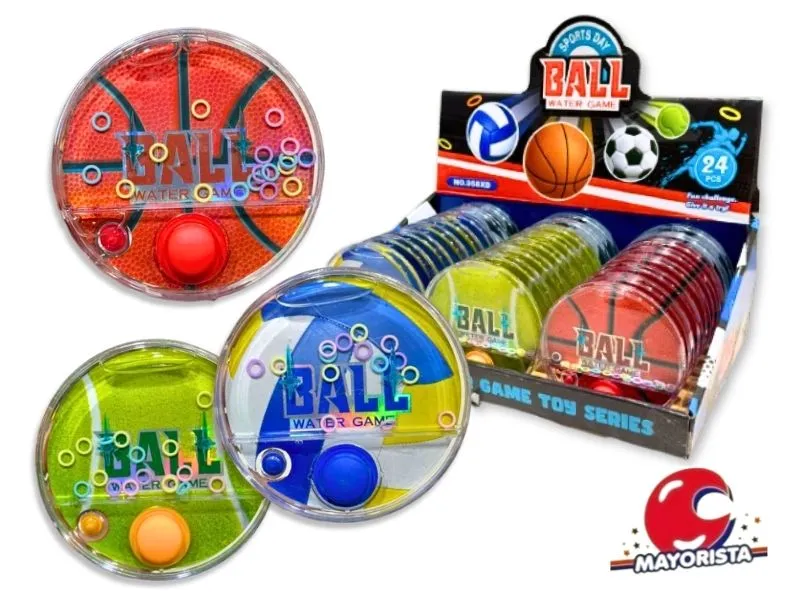 [7990500256935] JUEGO DE AGUA PELOTA DEPORTES 10CM (SD25693) BERKMA
