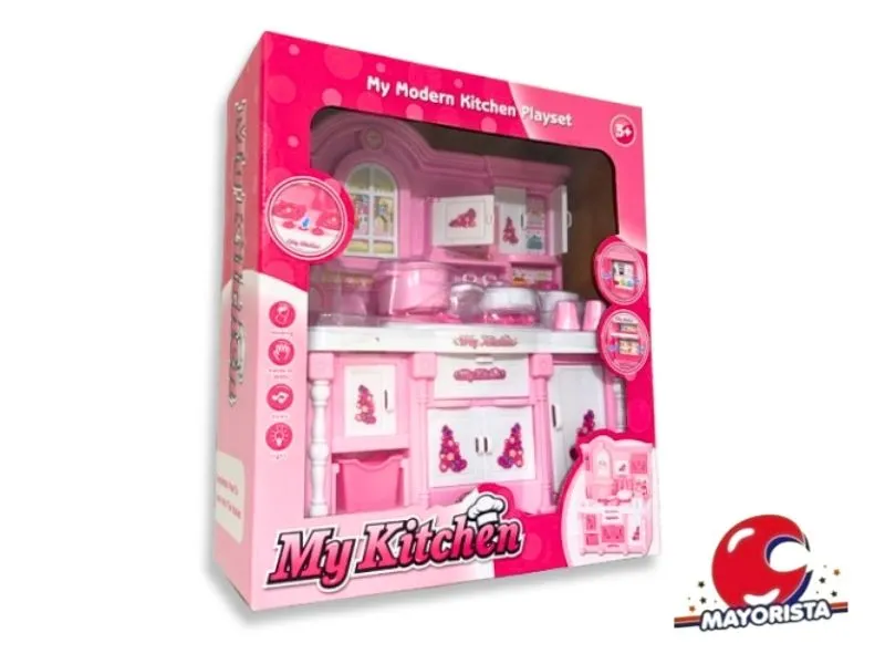 MUEBLE DE COCINA CON LUZ Y SONIDO CAJA 30X27 (3300-1) BERKMA