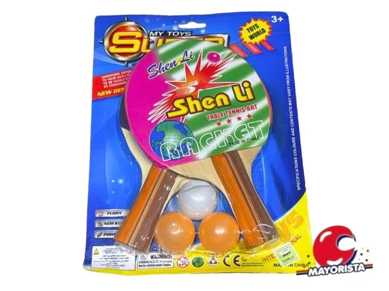 [2011110000888] PALETAS PING PONG X 2 C/PELOTAS BLISTER 29X21 (PK3489) BERKMA