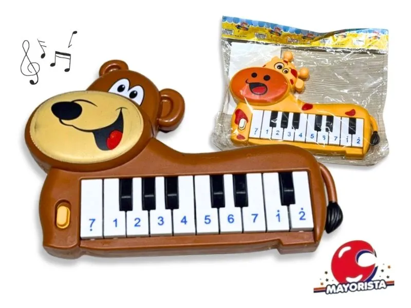 [7990500169457] PIANO MUSICAL ANIMALES BOLSA 20X14 (SD16945) BERKMA