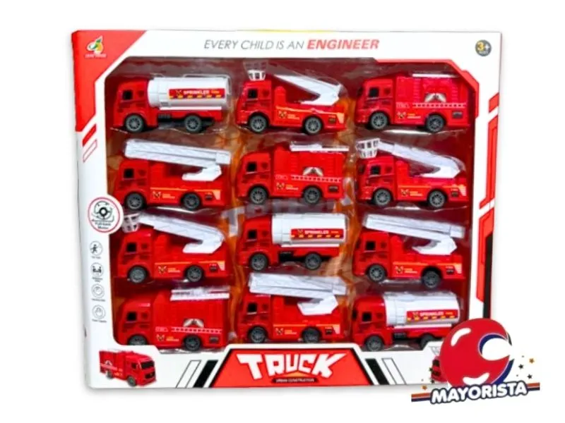 [7792025050810] SET DE CAMIONES X12 BLISTER 30X34 (XY338-A9) BERKMA
