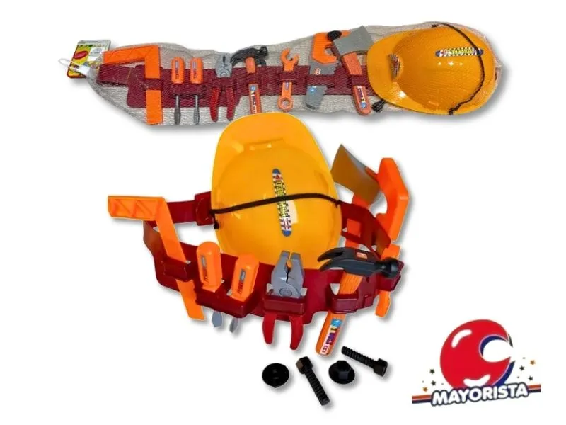 [7990500042941] SET DE HERRAMIENTAS 8 PCS CON CASCO EN RED 70X7 (SD4294) BERKMA