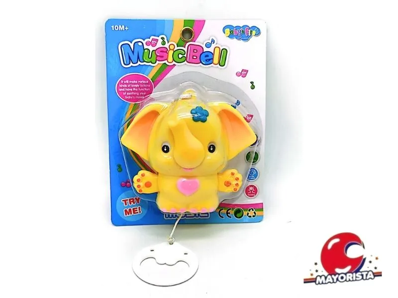 [7990500254658] CUNERO MUSICAL ELEFANTE BLISTER 22X17 (SD25465) BERKMA