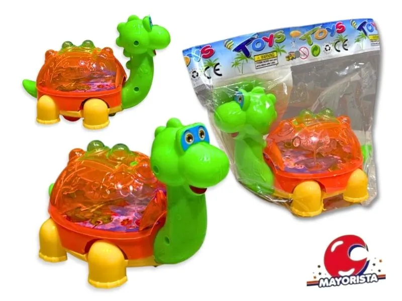 [2933] DINOSAURIO CON LUZ PULLSTRING BOLSA 20X15 CM (SD18506BIS) BERKMA