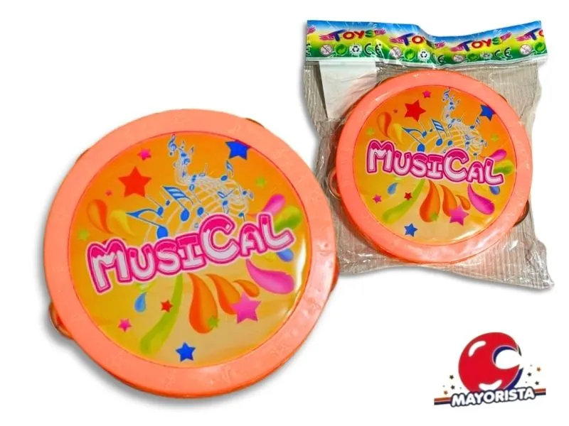[7990500243225] PANDERETA MUSICAL 16CM (SD24322) BERKMA