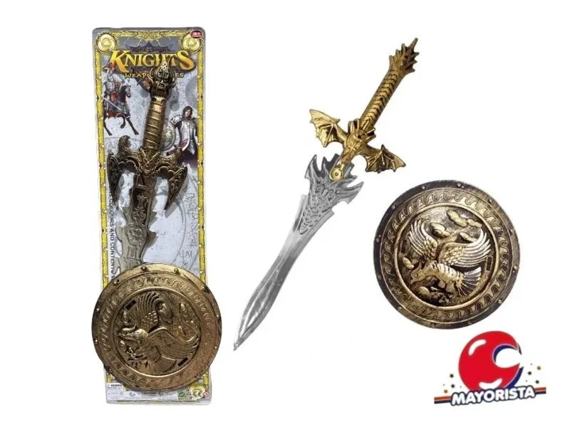 SET DE ESCUDO Y ESPADA BLISTER 56X16 (SD19738) BERKMA
