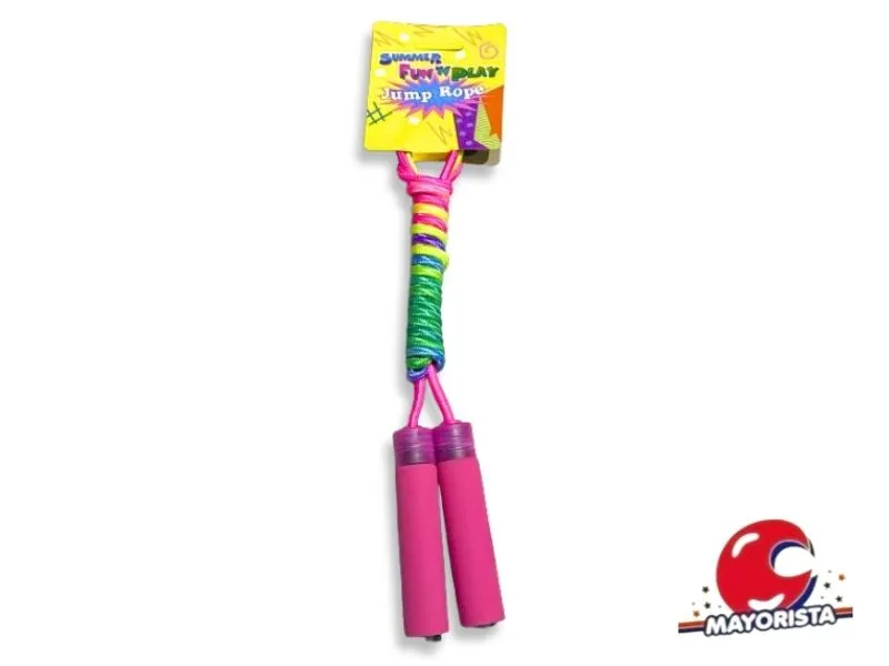 [2057] SOGA PARA SALTAR MULTICOLOR MANGO GOMA JUMP ROPE (SD25423BIS) BERKMA