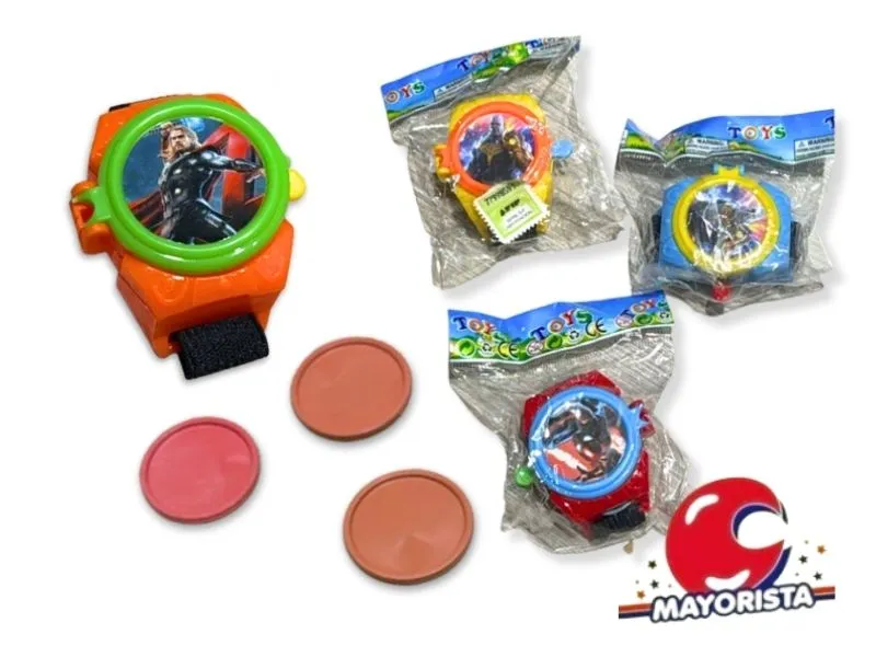 RELOJ LANZA TAZOS PERSONAJES (SD9847Z) BERKAM