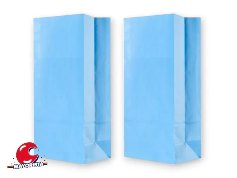 [1718] BOLSITA PAPEL X 10 CELESTE 15X25X8 (EVACOR)