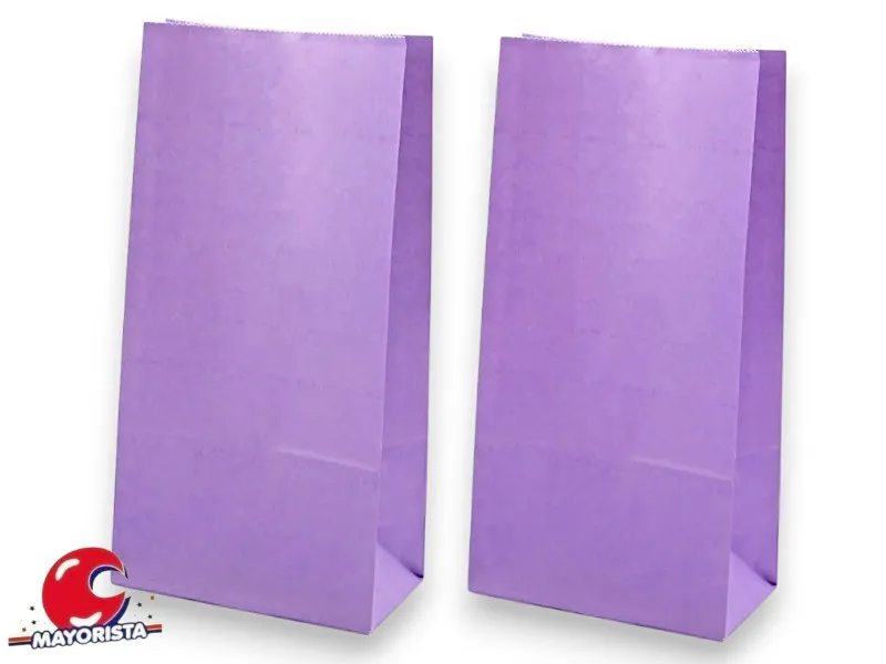 [1710] BOLSITA PAPEL X 10 LILA 15X25X8 (EVACOR)