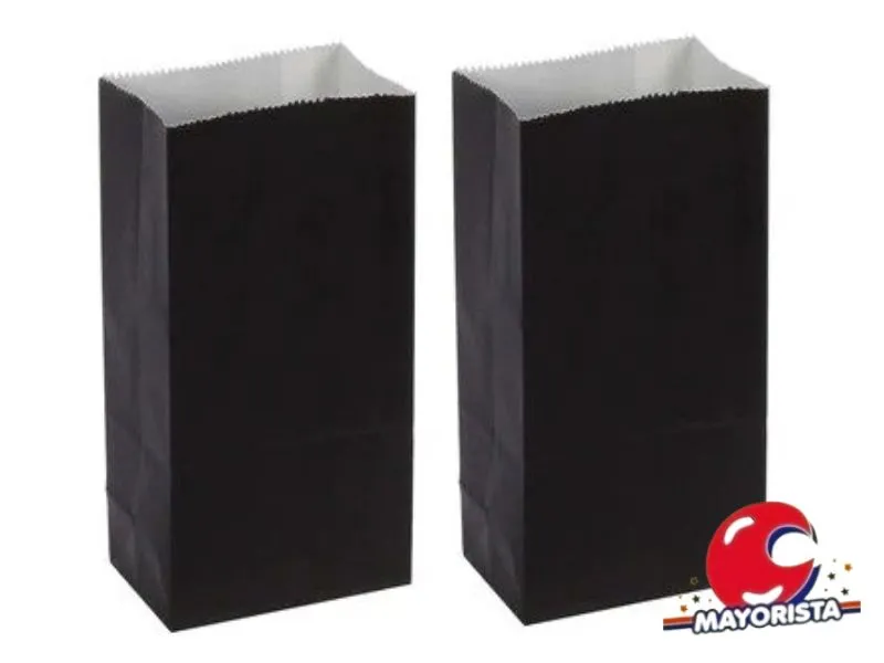 [1124] BOLSITA PAPEL X 10 NEGRO 15X25X8 (EVACOR)