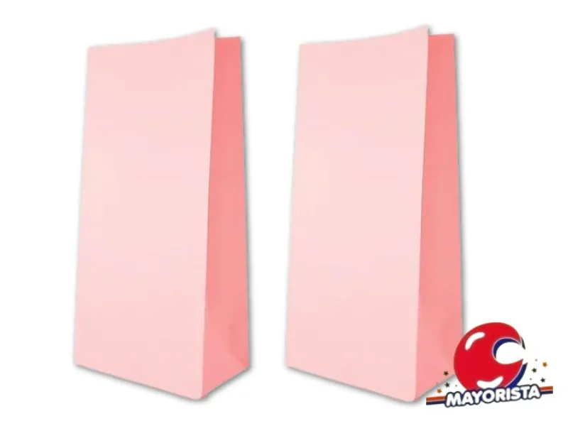 [1741] BOLSITA PAPEL X 10 PASTEL ROSA 15X25X8 (EVACOR)