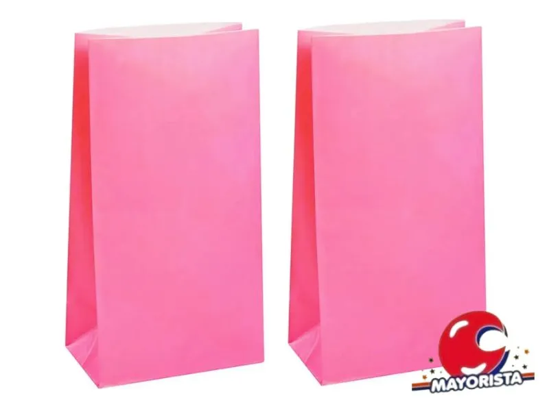 [1630] BOLSITA PAPEL X 10 ROSA 15X25X8 (EVACOR)