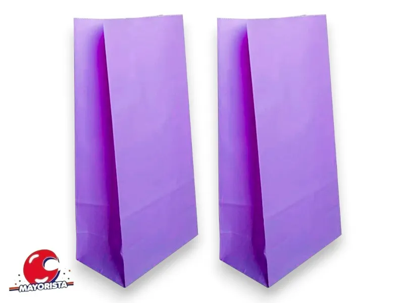 [9077] BOLSITA PAPEL X 10 VIOLETA 15X25X8 (EVACOR)