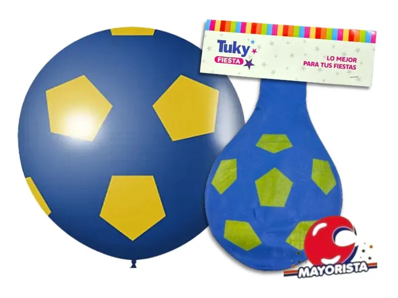 [9625] GLOBO PINATA SUPER GAJOS AZUL/AMARILLO - TUKY