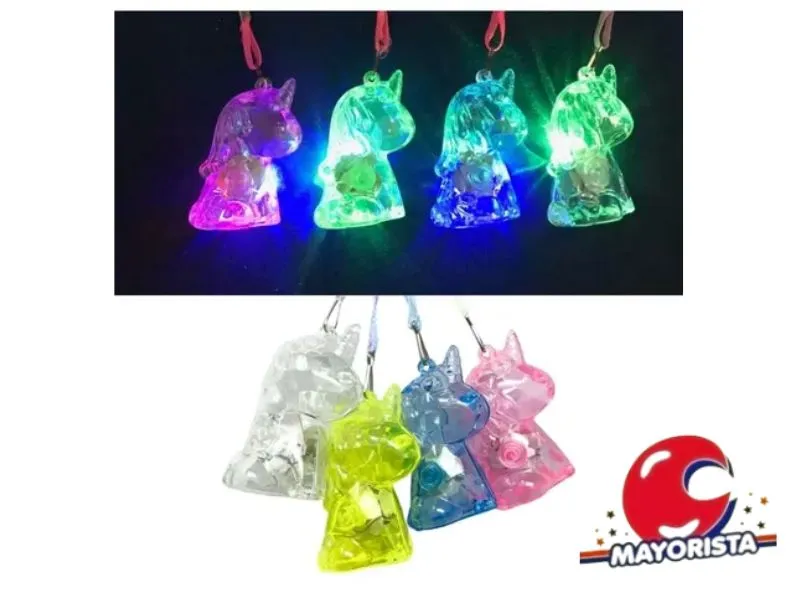 COLGANTE C/LUZ ACRILICO UNICORNIO (YJ0322) YJ IMPORT