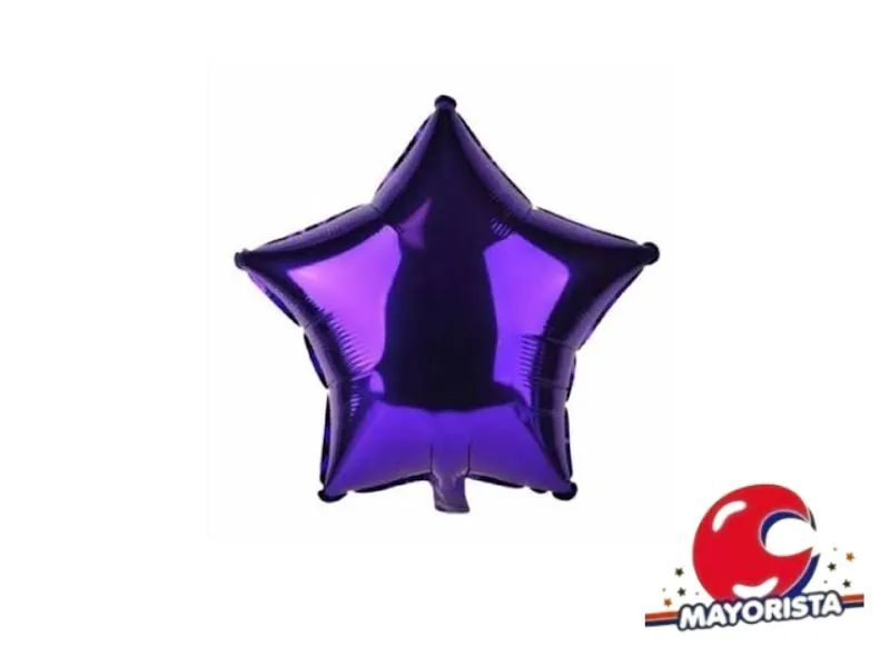 GLOBO MYLAR 5 ESTRELLA VIOLETA - ERIK
