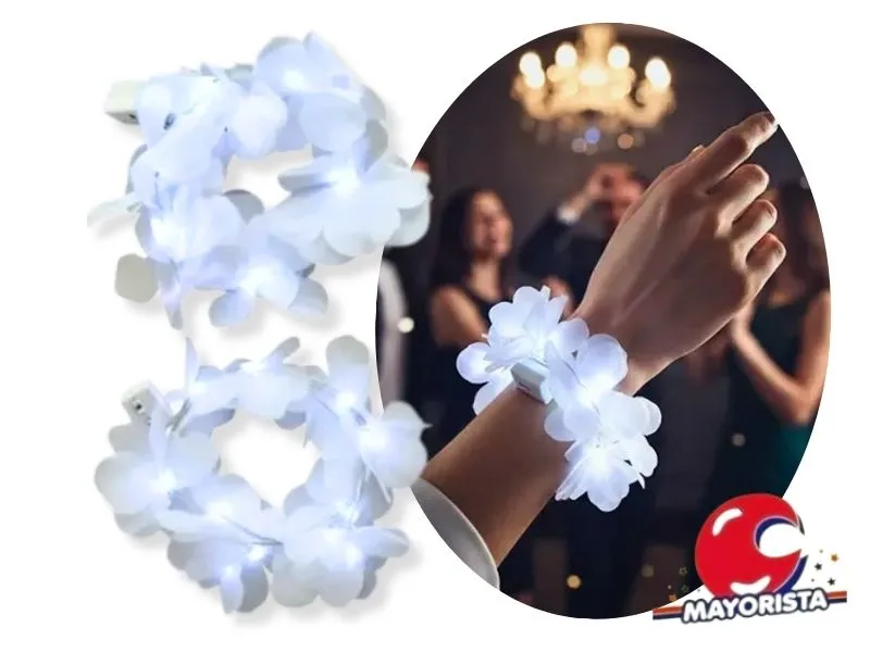PULSERA C/LUZ HAWAIANA BLANCA (YJ0807) YJ IMPORT