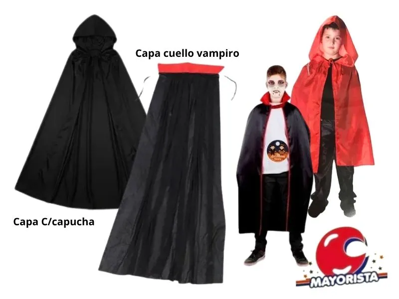CAPA BICOLOR CON CUELLO/CAPUCHA 90CM (CHARO)