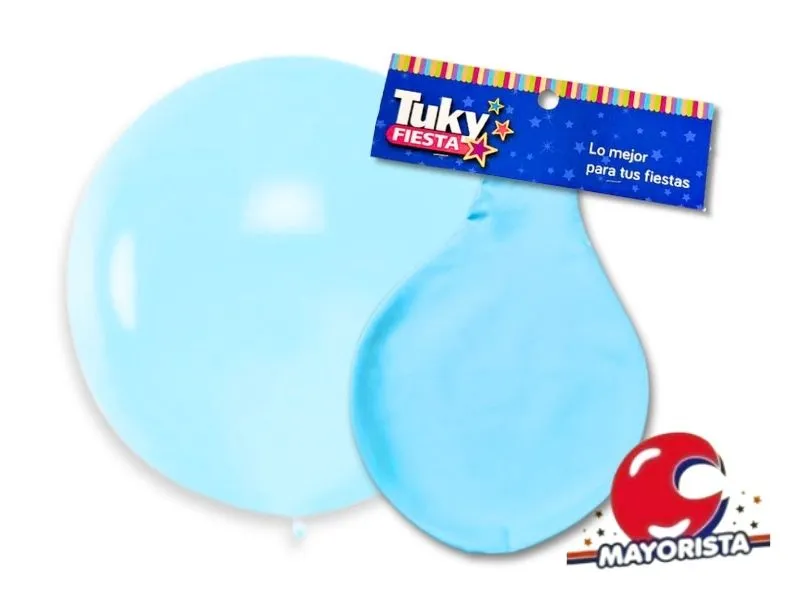 GLOBO PINATA MEGA X1 PASTEL CELESTE - TUKY
