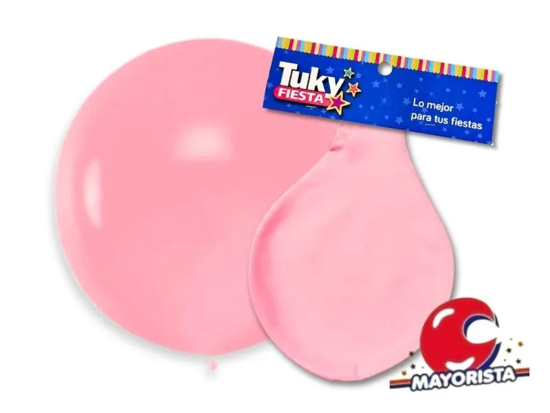GLOBO PINATA MEGA X1 PASTEL ROSA - TUKY