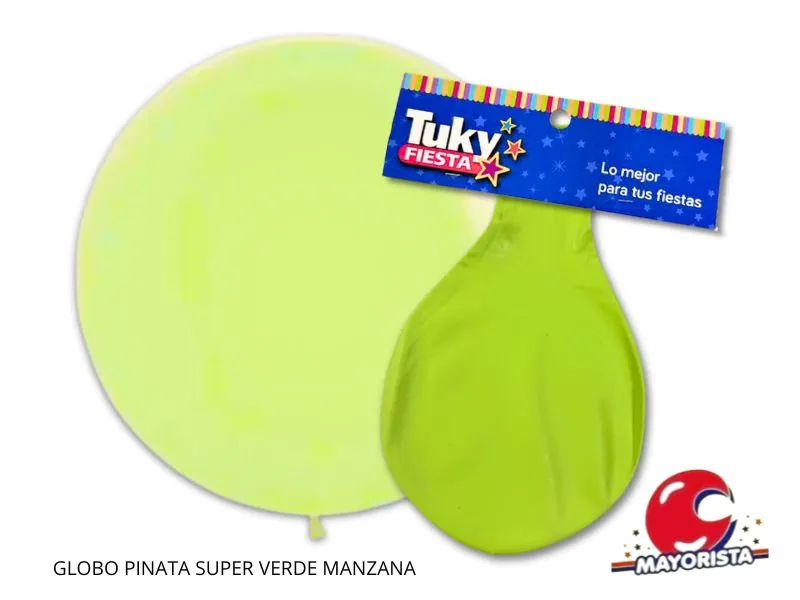 GLOBO PINATA SUPER VERDE MANZANA - TUKY
