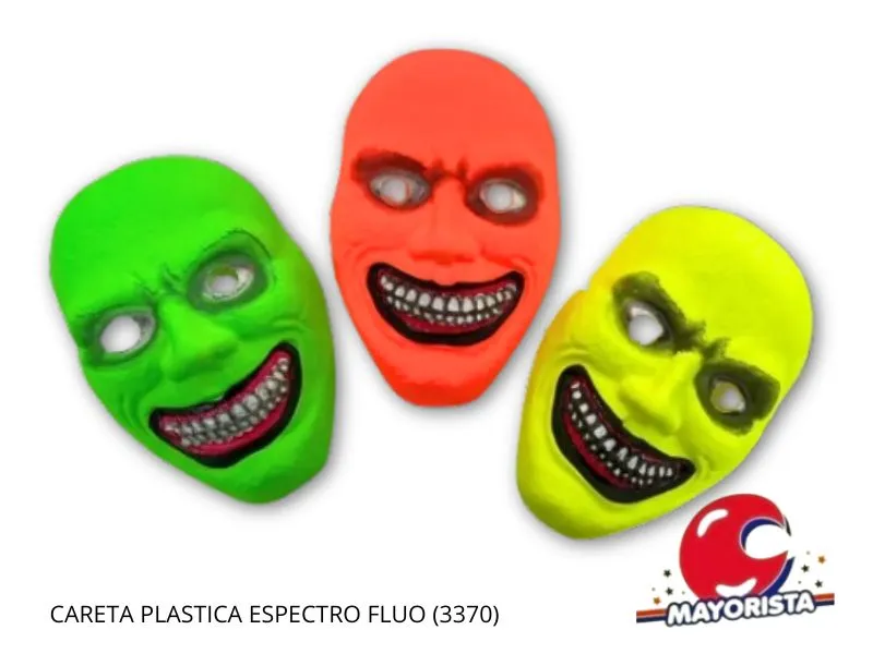 CARETA PLASTICA ESPECTRO FLUO (3370) TRIGGER PACK