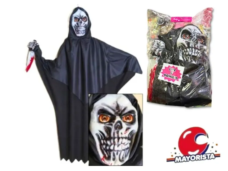 MUNECO COLGANTE CALAVERA GRANDE C/LUZ Y SONIDO 170 X 90 (9009LT) TRIGGER PACK