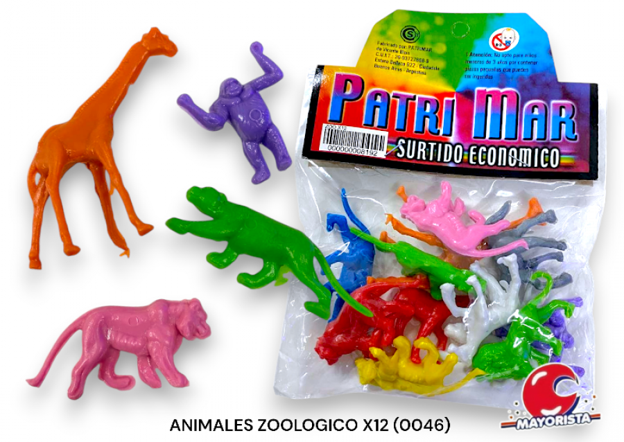 [000000008192] ANIMALES ZOOLOGICO X12 (0046) PATRIMAR