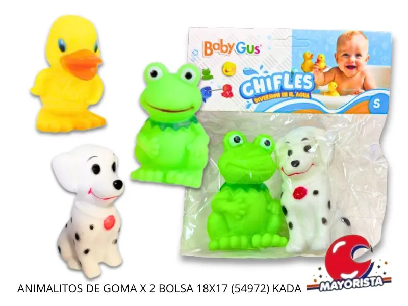 [7450077055077] ANIMALITOS DE GOMA X 2 BOLSA 18X17 (54972) KADA