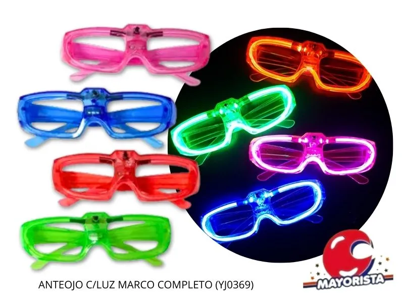 [8034107002515] ANTEOJO C/LUZ MARCO COMPLETO (YJ0369) YJ IMPORT