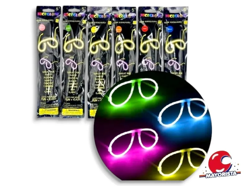 [8034107003192] ANTEOJO C/LUZ NEON REDONDO (YJ0446) YJ IMPORT