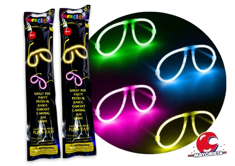 [6921592520018] ANTEOJO C/LUZ NEON REDONDO NICEGLOW (ZLE-CQ-01-02) ERIK