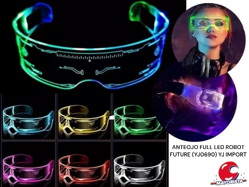 [8034107005622] ANTEOJO FULL LED ROBOT FUTURE (YJ0690) YJ IMPORT