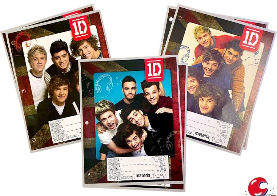 [4048] ASIGNATURAS N 3 X 6 ONE DIRECTION (BLUEBOOK/GARATTI)