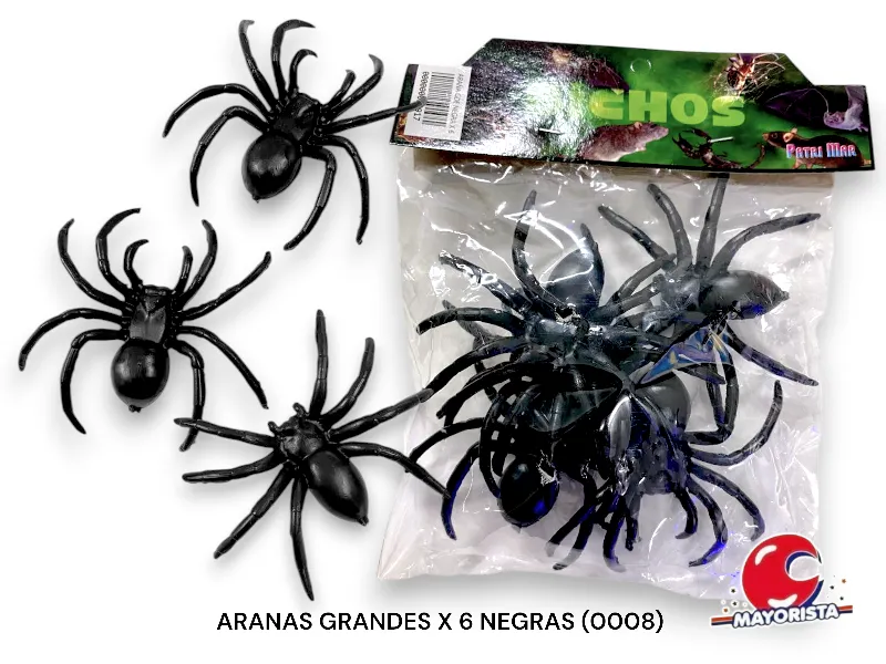 ARANAS CHICAS X12 NEGRAS/COLOR (0003) PATRIMAR